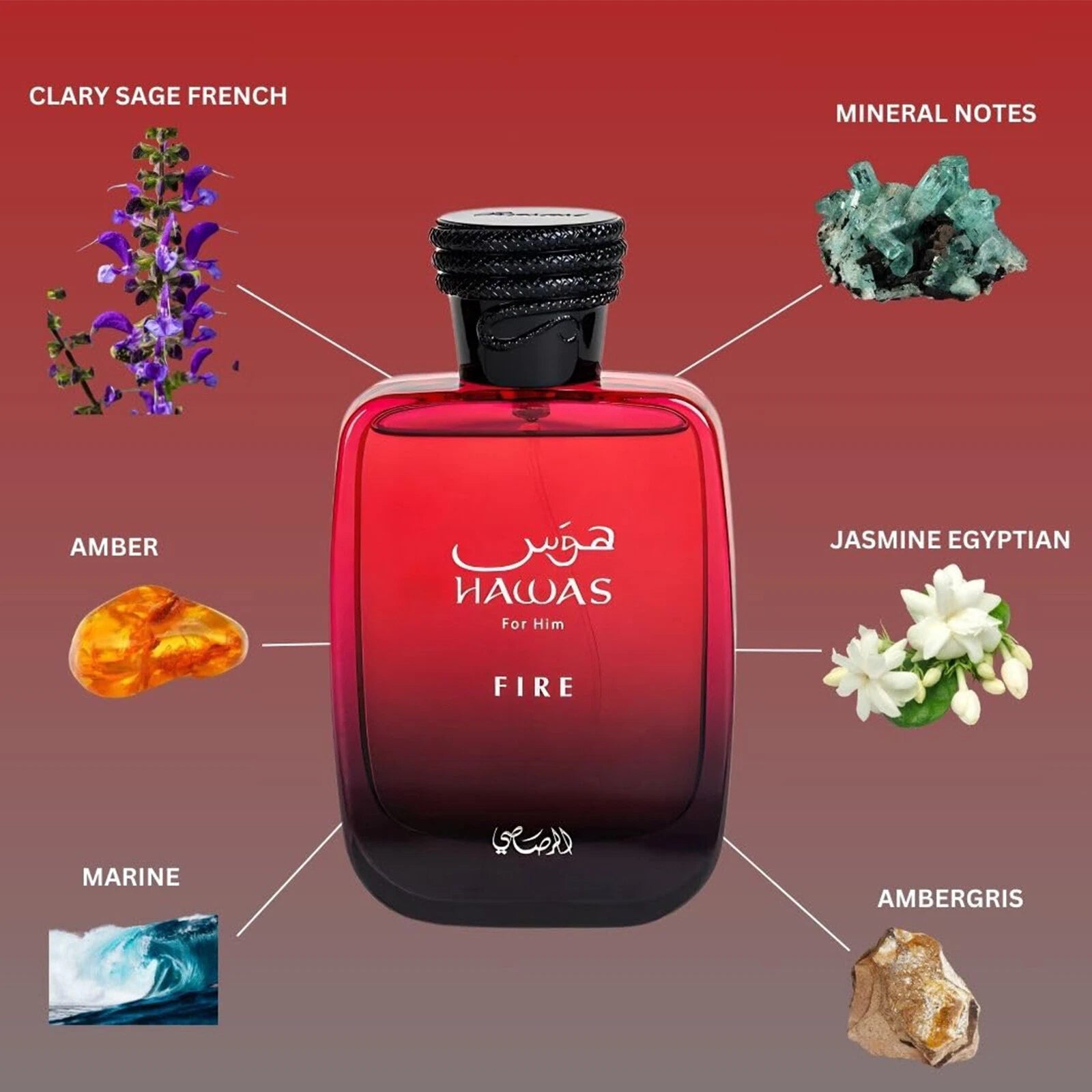 RASASI Hawas Fire For Him Eau De Parfum Spray 100ML
