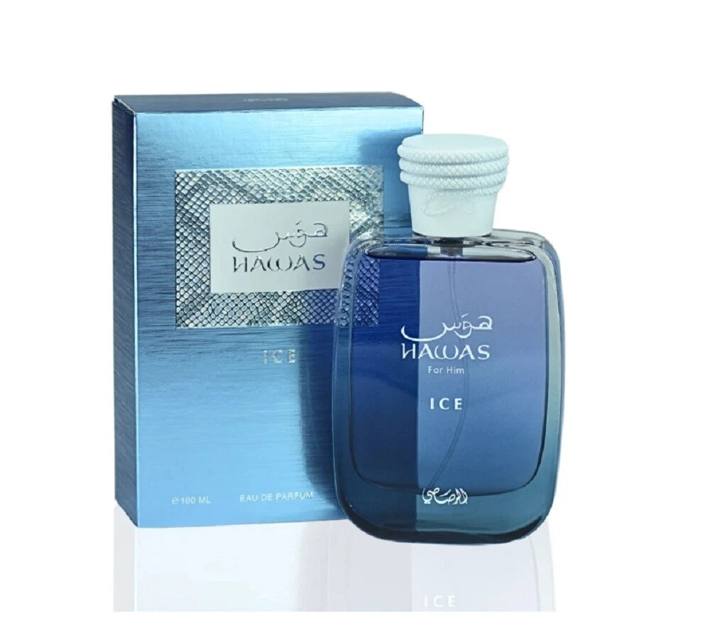Rasasi Hawas Ice EDP for Men 100ml – 100% Authentic